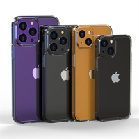 Luksusowe szkło hartowane przezroczyste etui do iPhone 14 11 12 13 Pro XS Max 13 Mini X XR przezroczyste twarde etui do iPhone 7 8 Plus Fundas 2